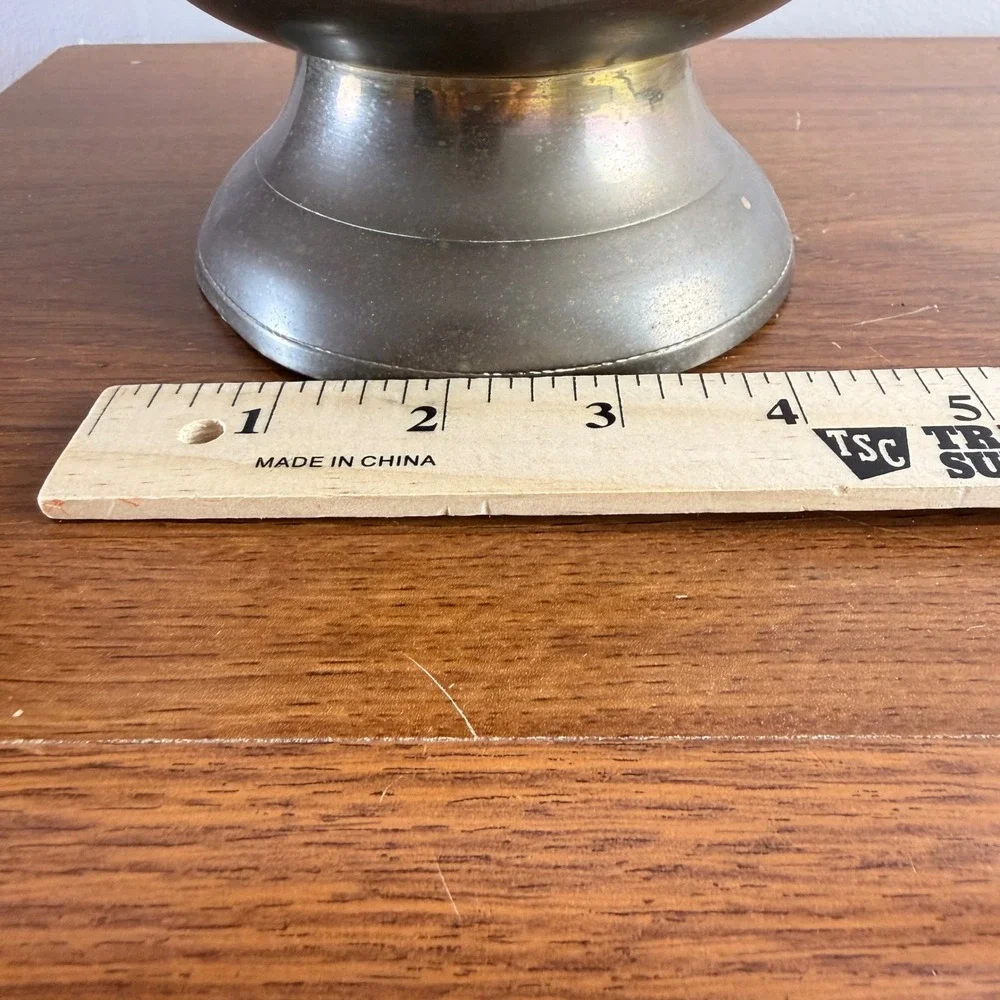 Vintage Solid Brass Vase Made in India 12